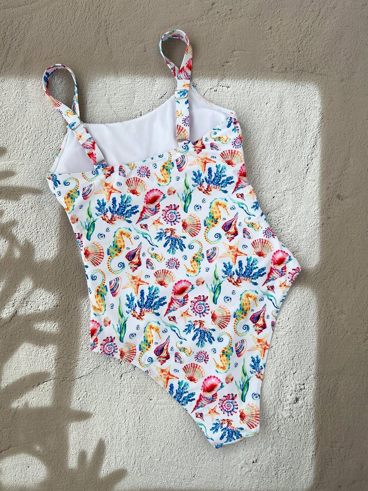 Costum de baie întreg SHEIN, mix culori