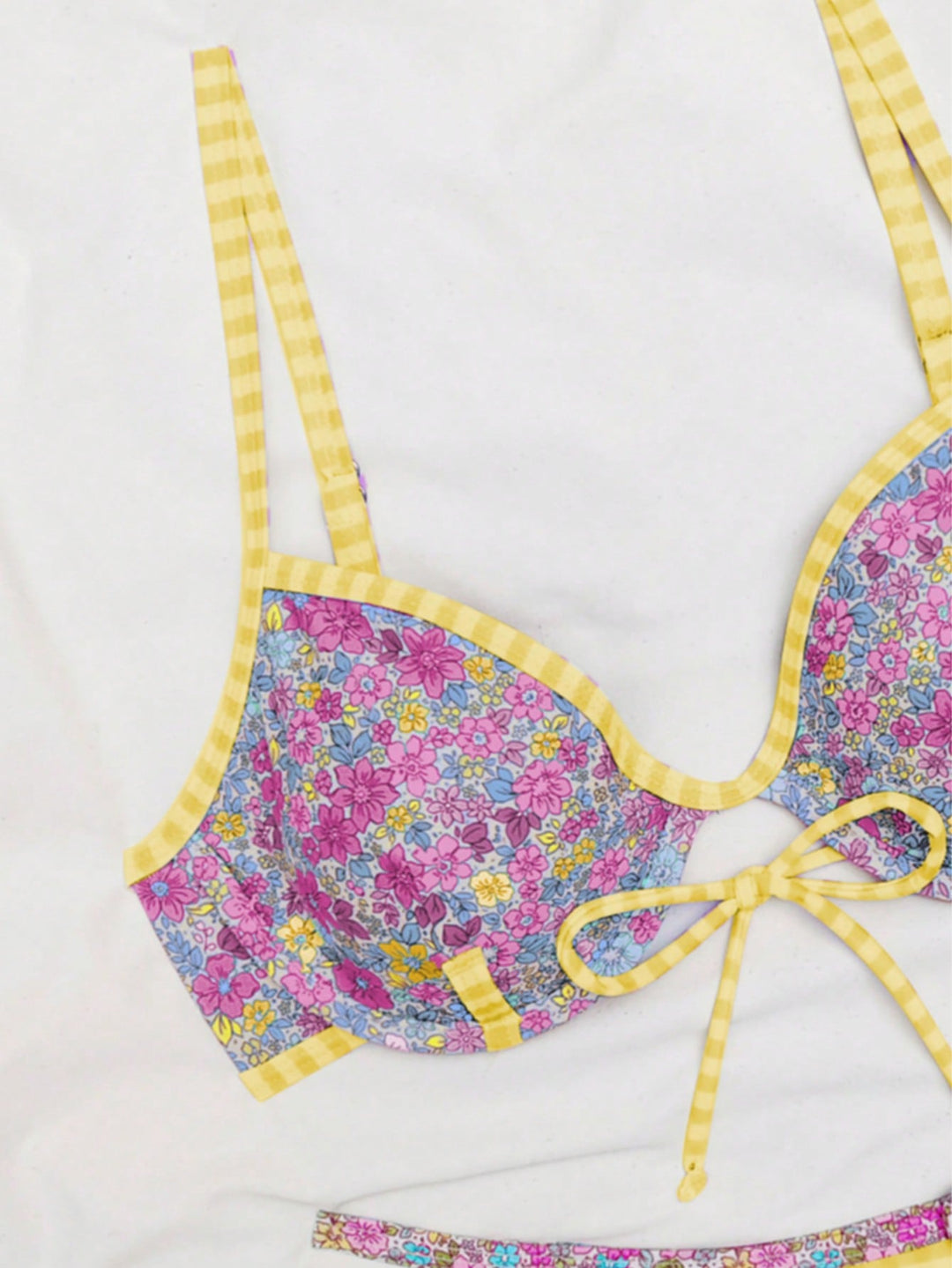 Set bikini SHEIN, portocaliu