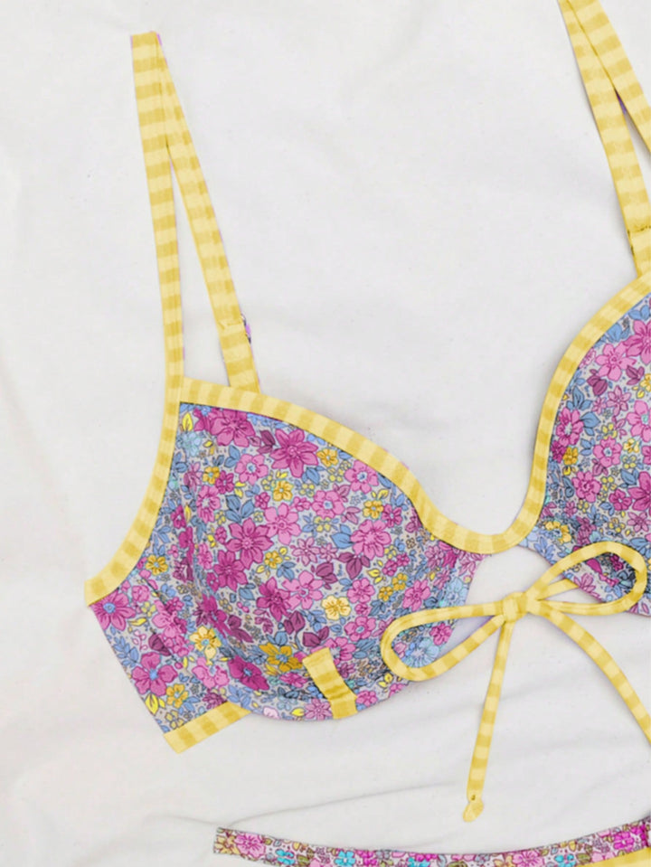 Set bikini SHEIN, portocaliu