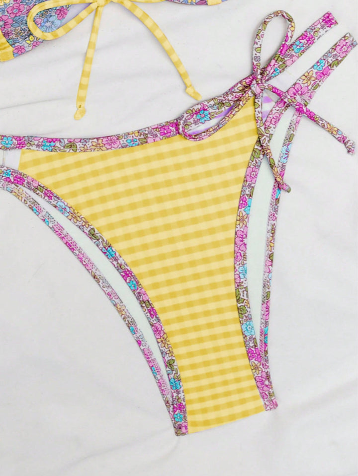 Set bikini SHEIN, portocaliu