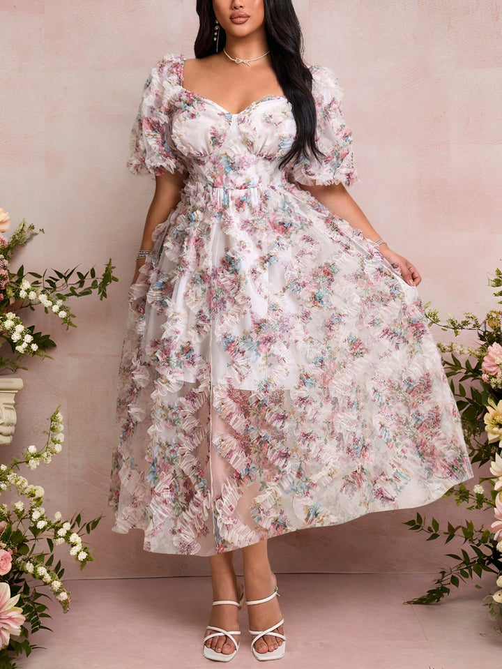 Rochie maxi SHEIN, mix culori