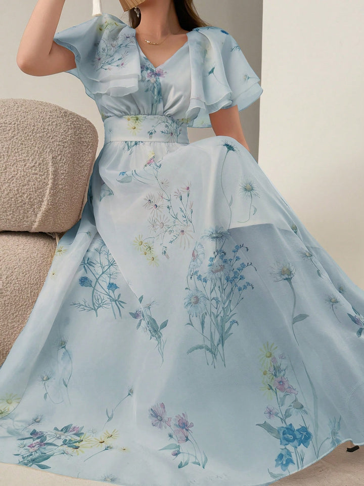 Rochie midi SHEIN, albastru