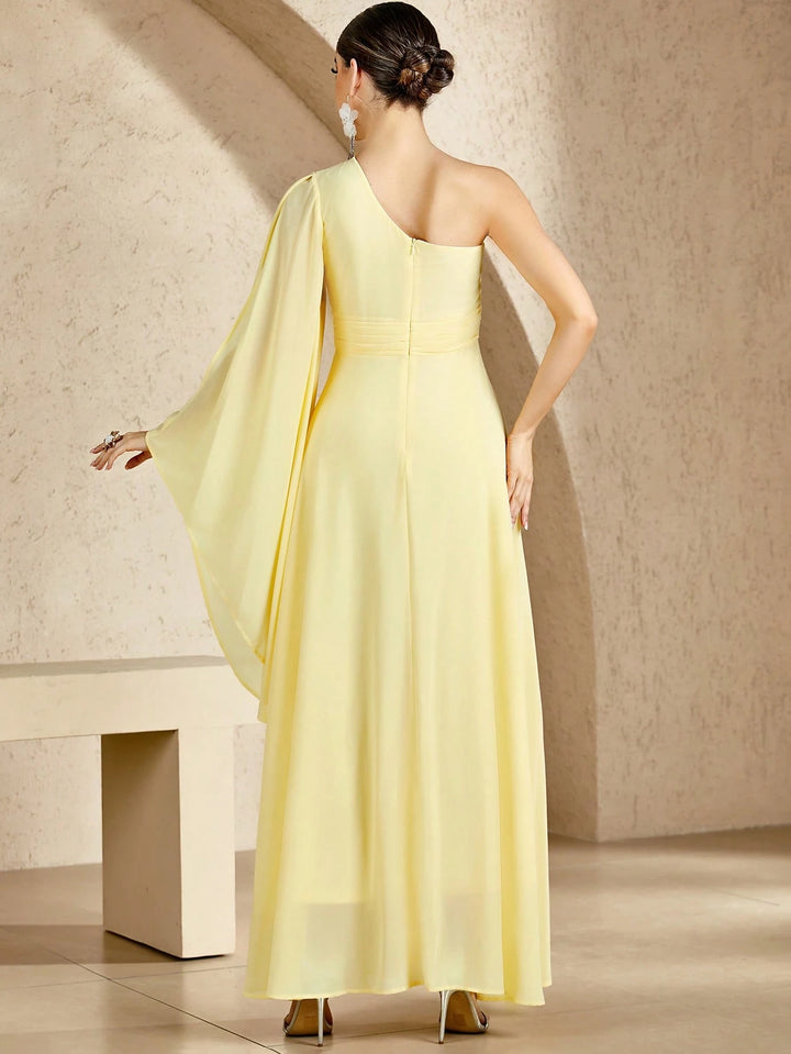 Rochie maxi damă SHEIN, galben, mărimea L
