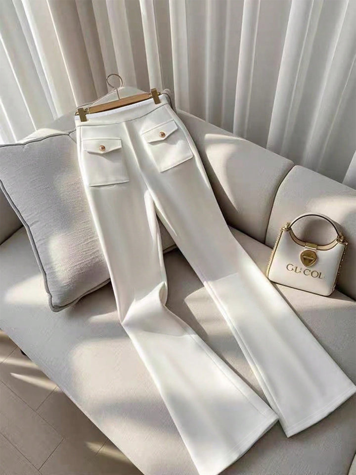 Pantaloni SHEIN, alb