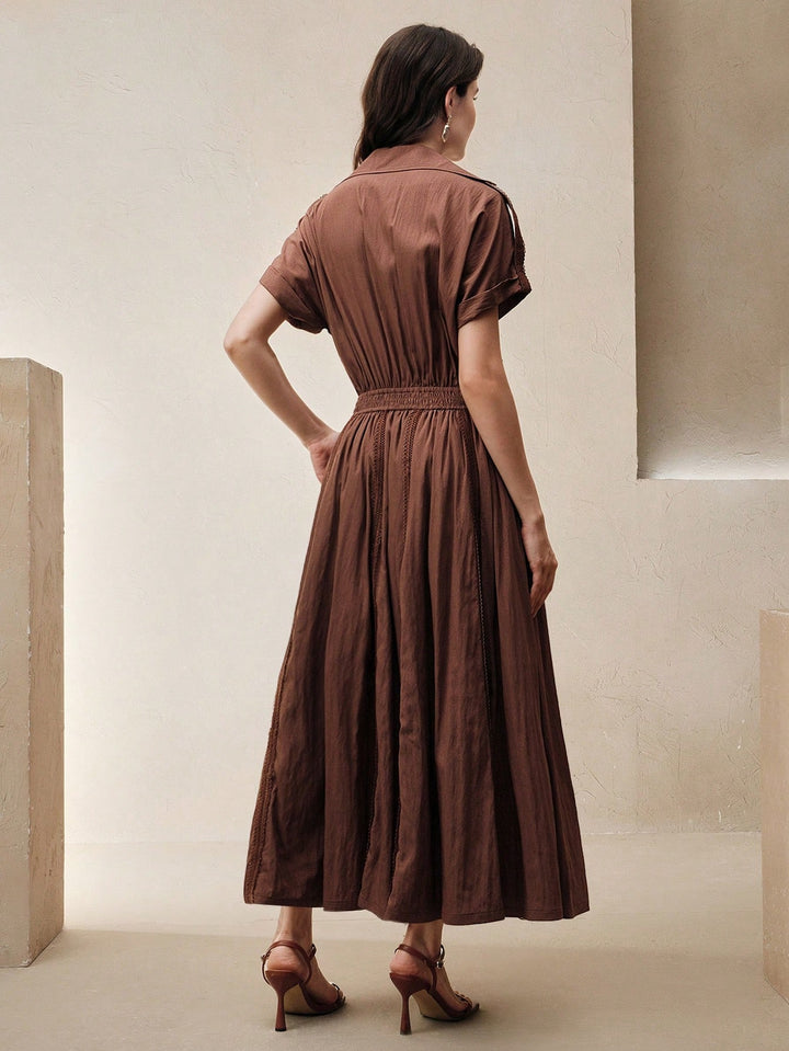 Rochie maxi SHEIN, maro