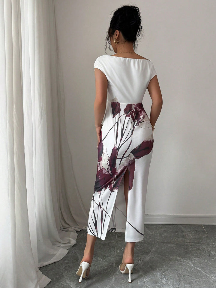 Rochie midi SHEIN, alb