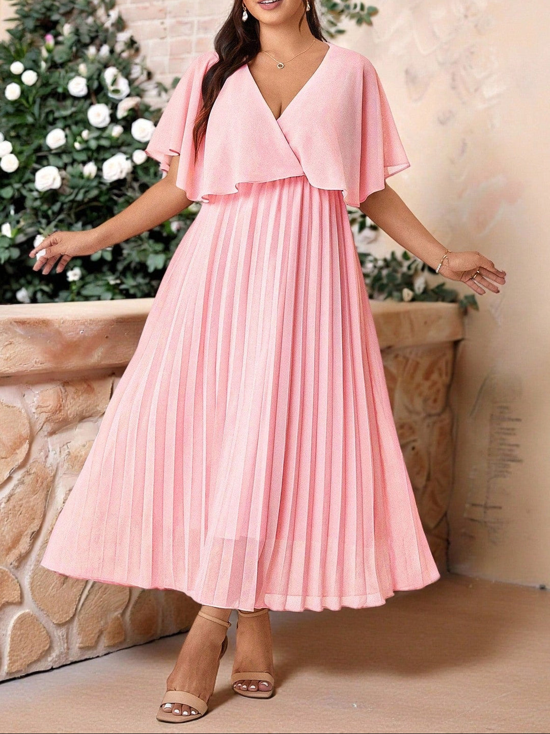 Rochie maxi SHEIN, roz