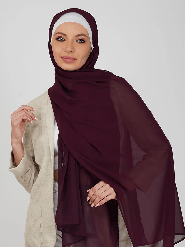 Hijab SHEIN, vișiniu