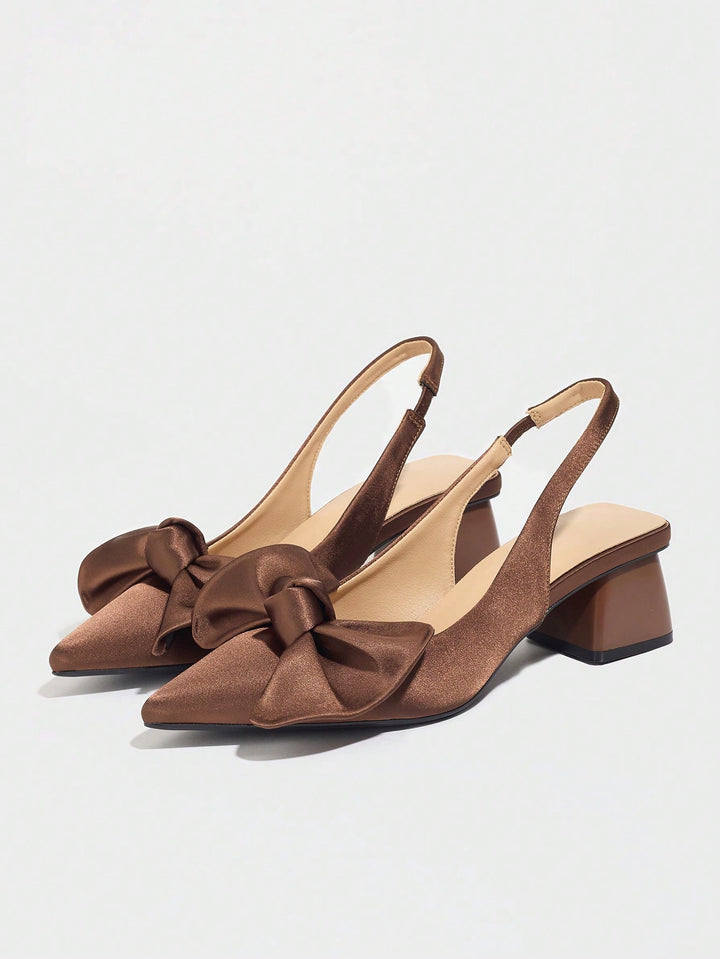 Pantofi cu toc SHEIN, maro