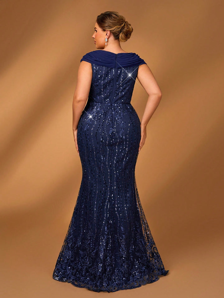 Rochie de ocazie SHEIN, albastru