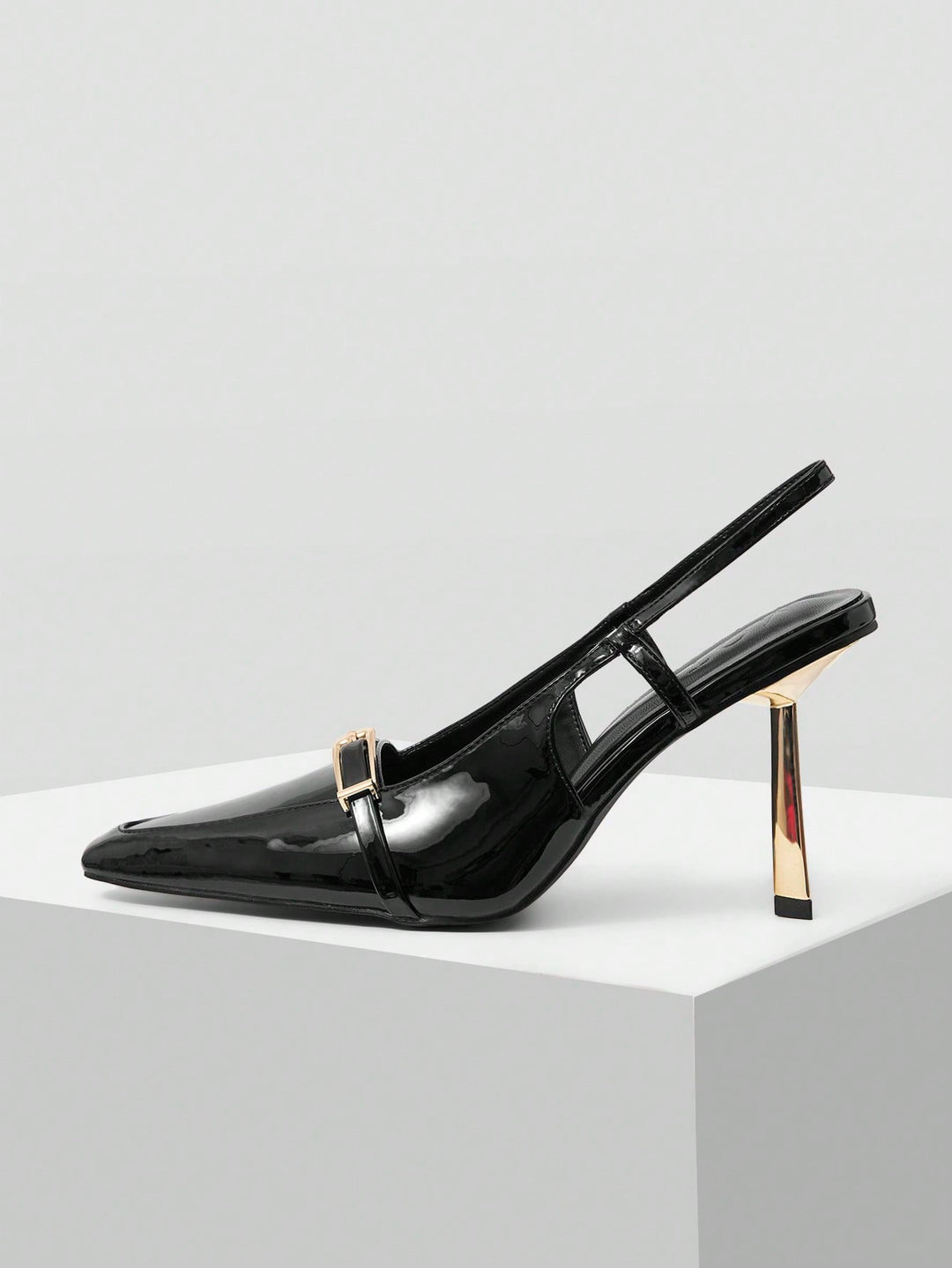 Pantofi cu toc SHEIN, negru