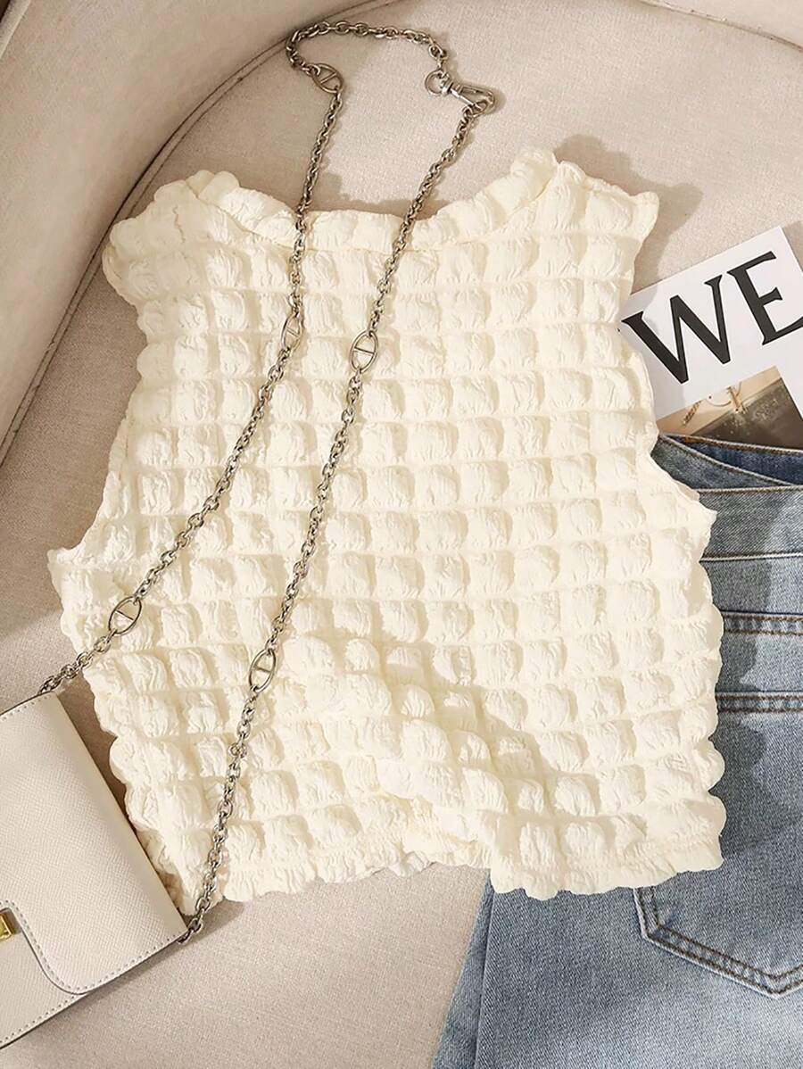 Top SHEIN, galben