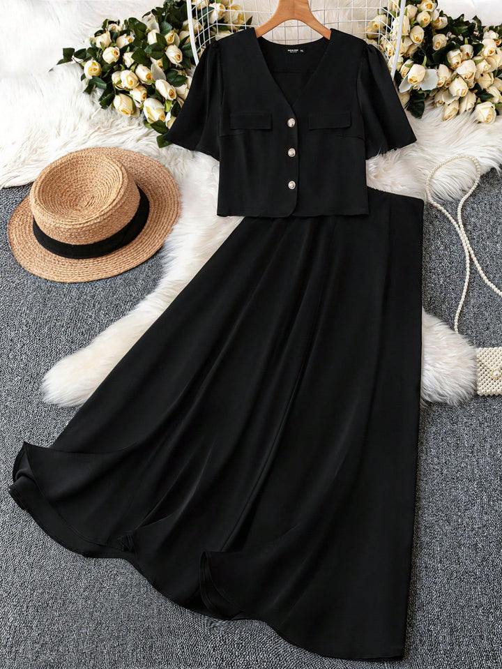 Compleu Shein Curve+, negru