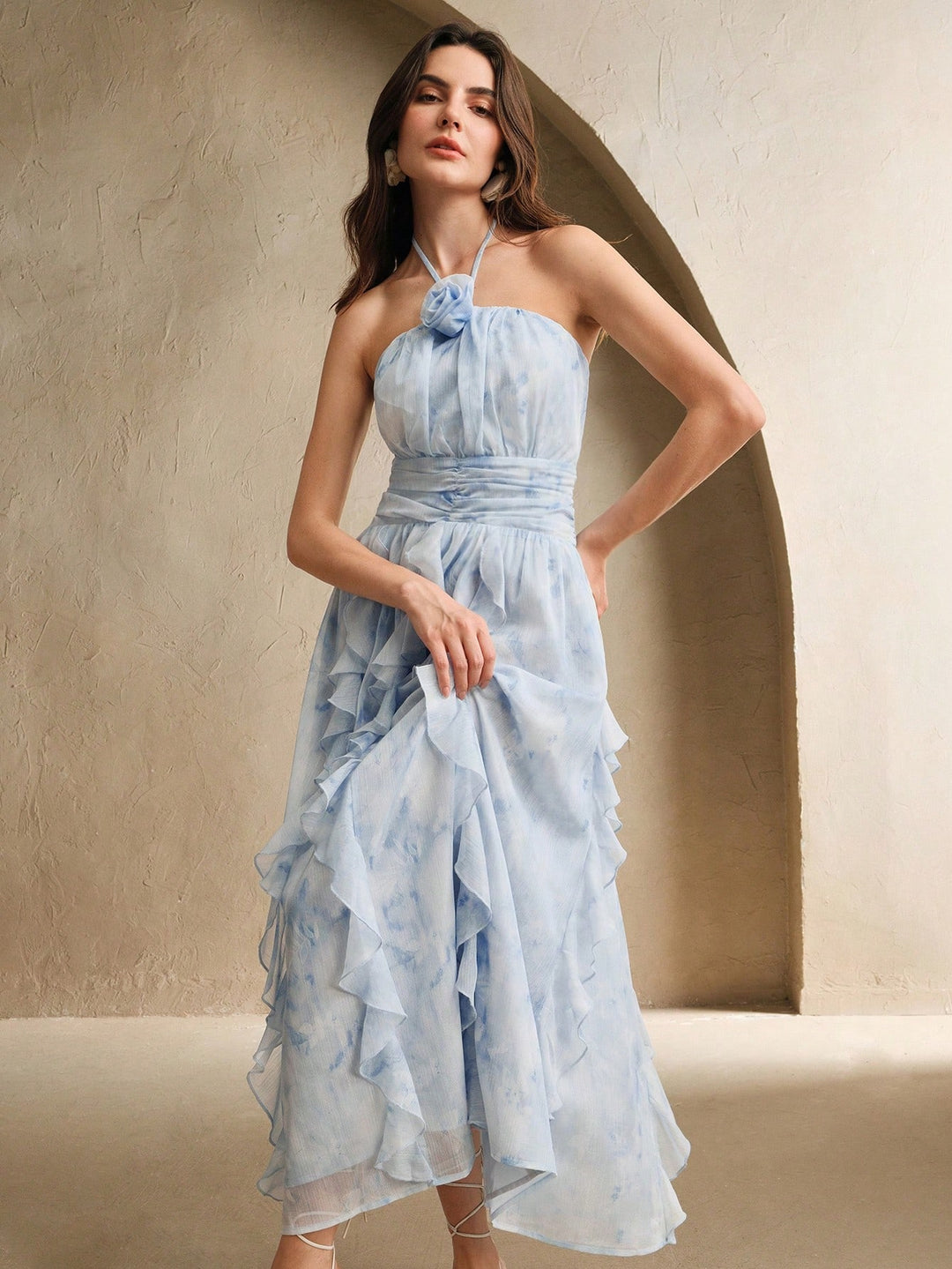 Rochie maxi SHEIN, albastru
