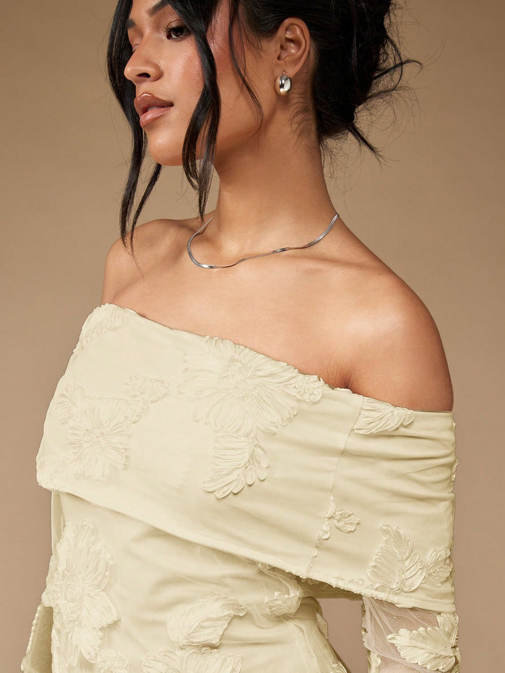 Rochie mini Shein, crem