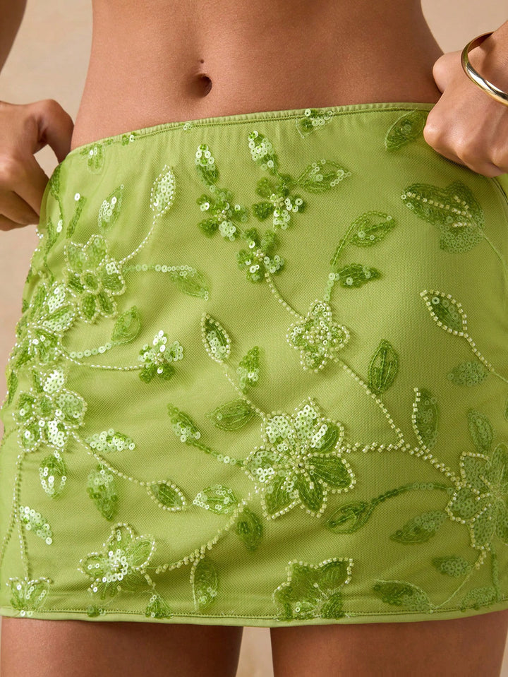 Fustă mini Shein, verde