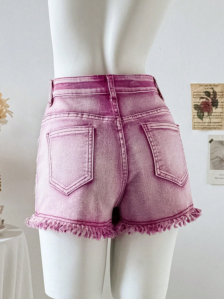 Pantaloni scurți SHEIN, roz