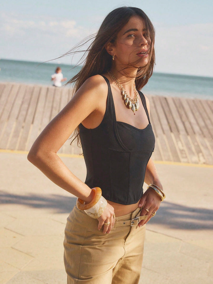 Top SHEIN, negru