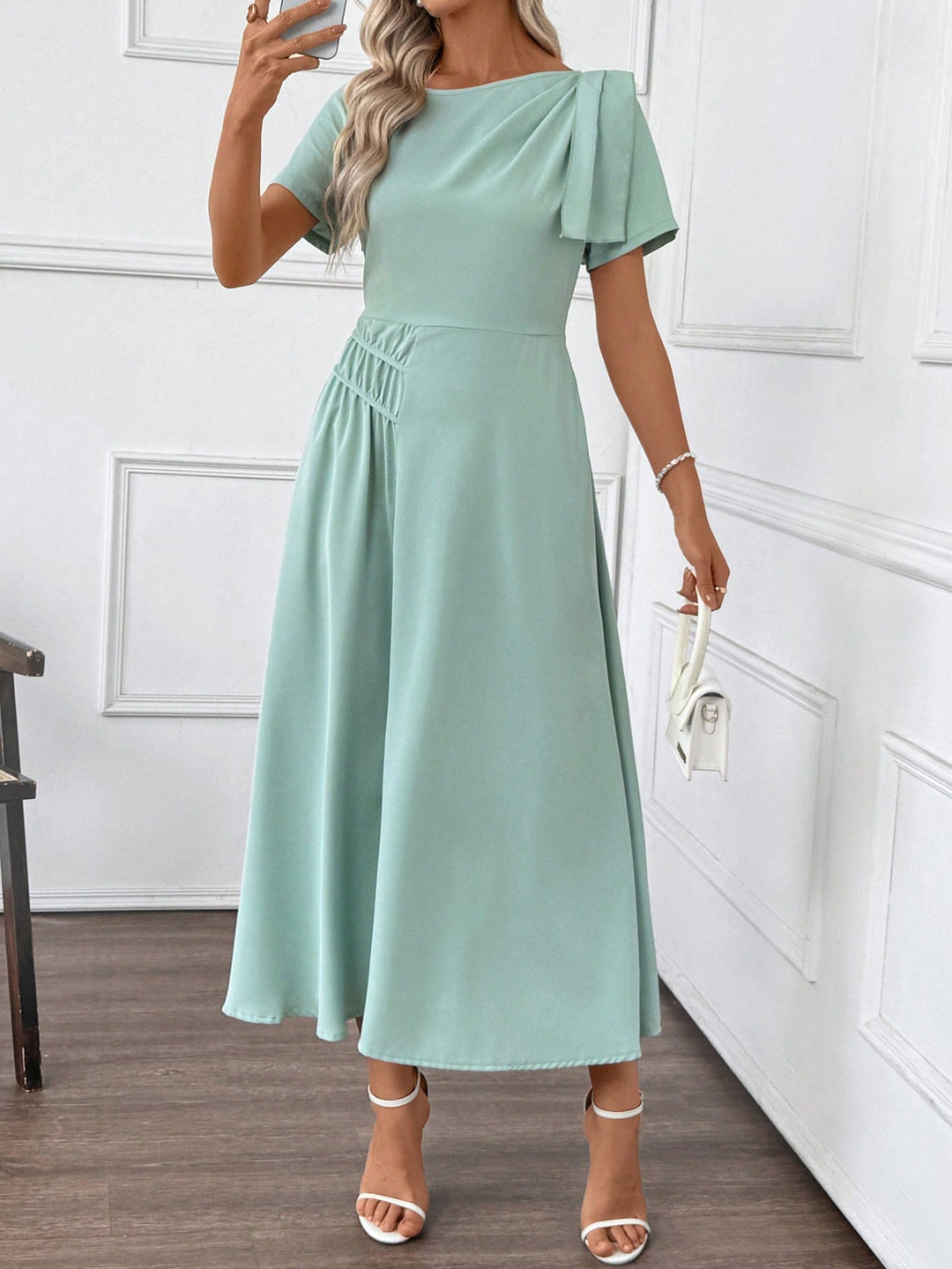 Rochie midi SHEIN, verde