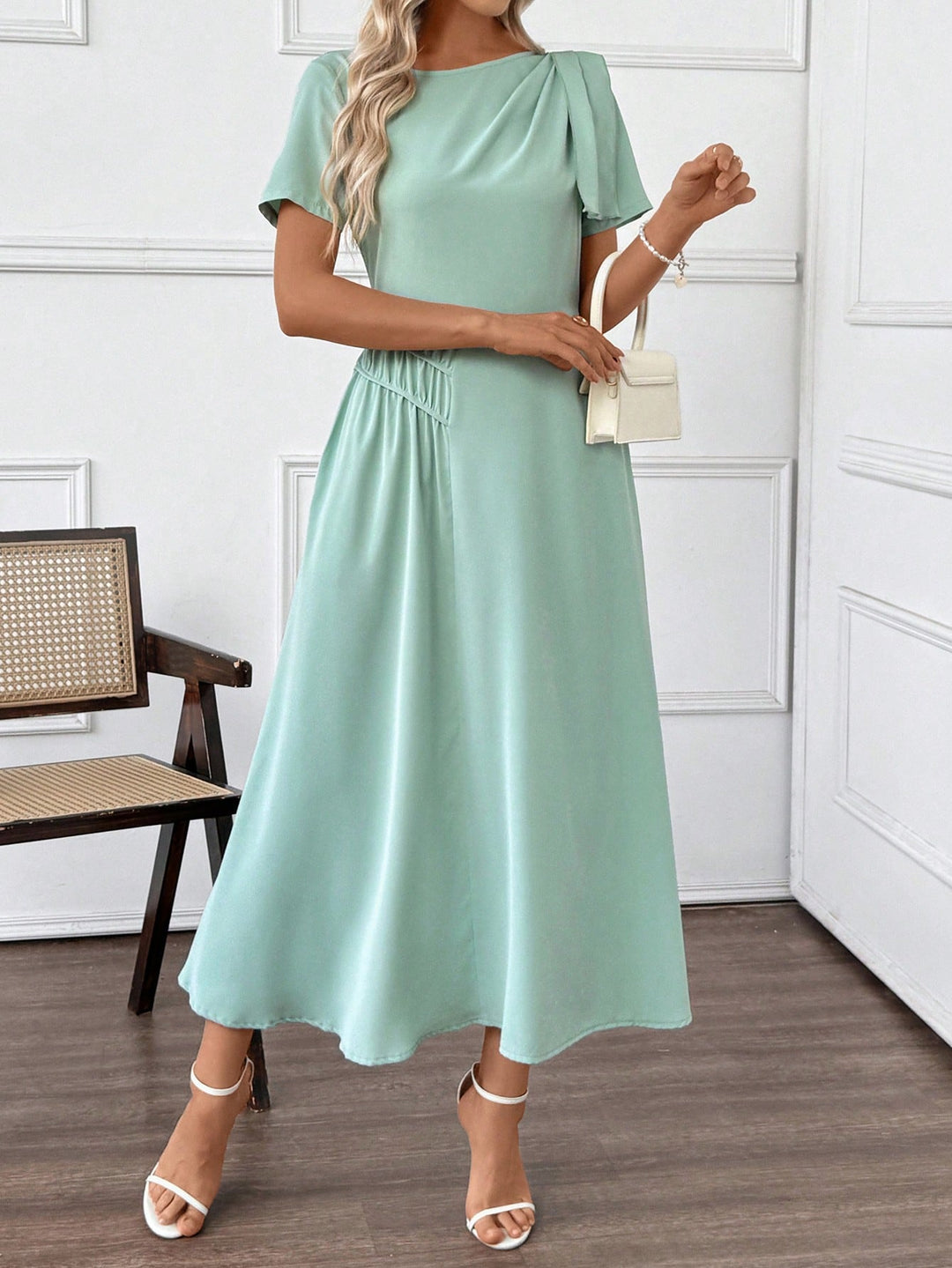 Rochie midi SHEIN, verde