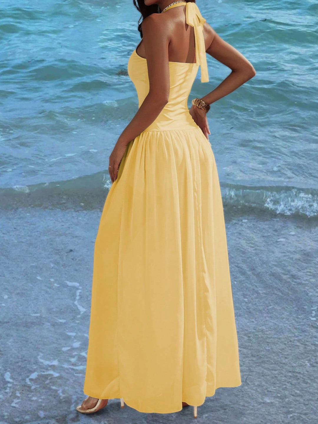 Rochie maxi SHEIN, galben