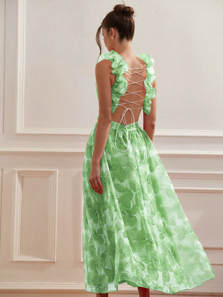 Rochie maxi SHEIN, verde