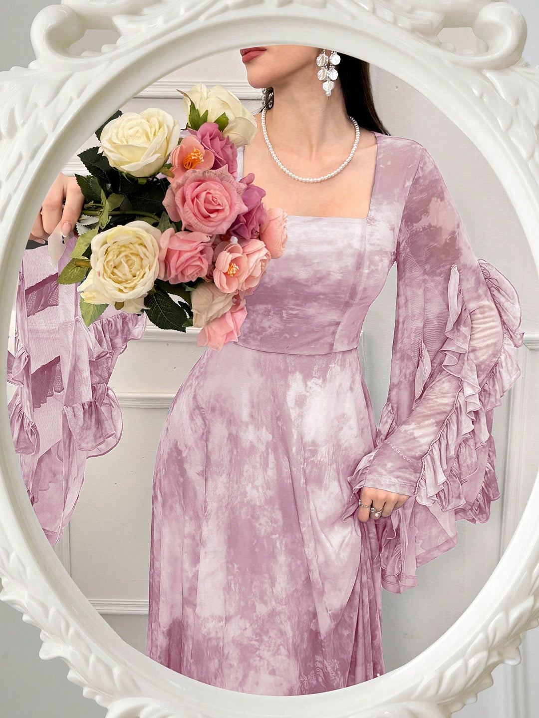 Rochie maxi SHEIN, roz