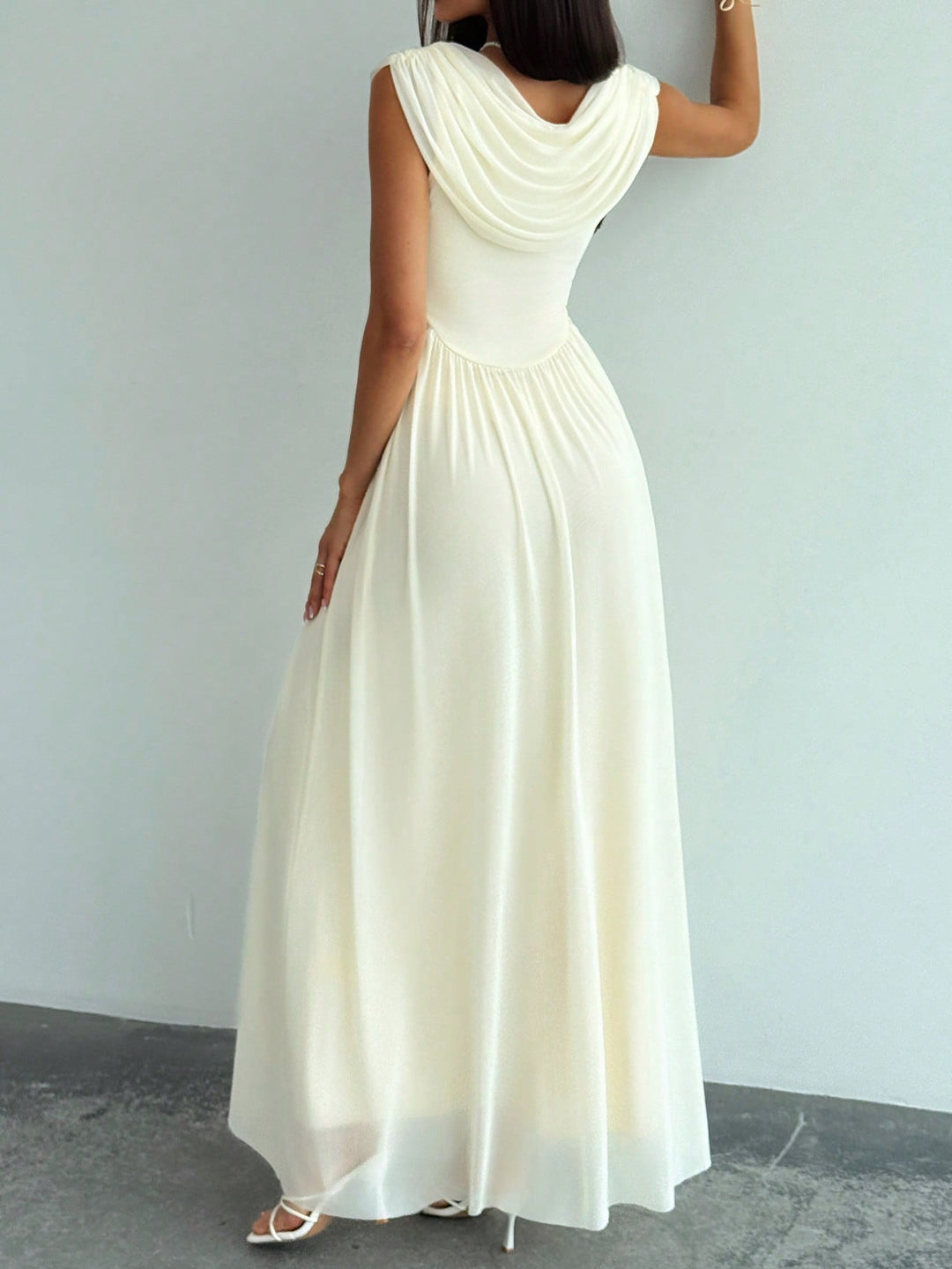 SHEIN maxi ruha, bézs