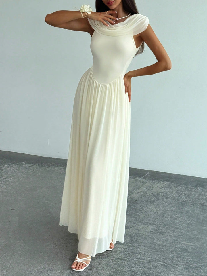 SHEIN maxi ruha, bézs