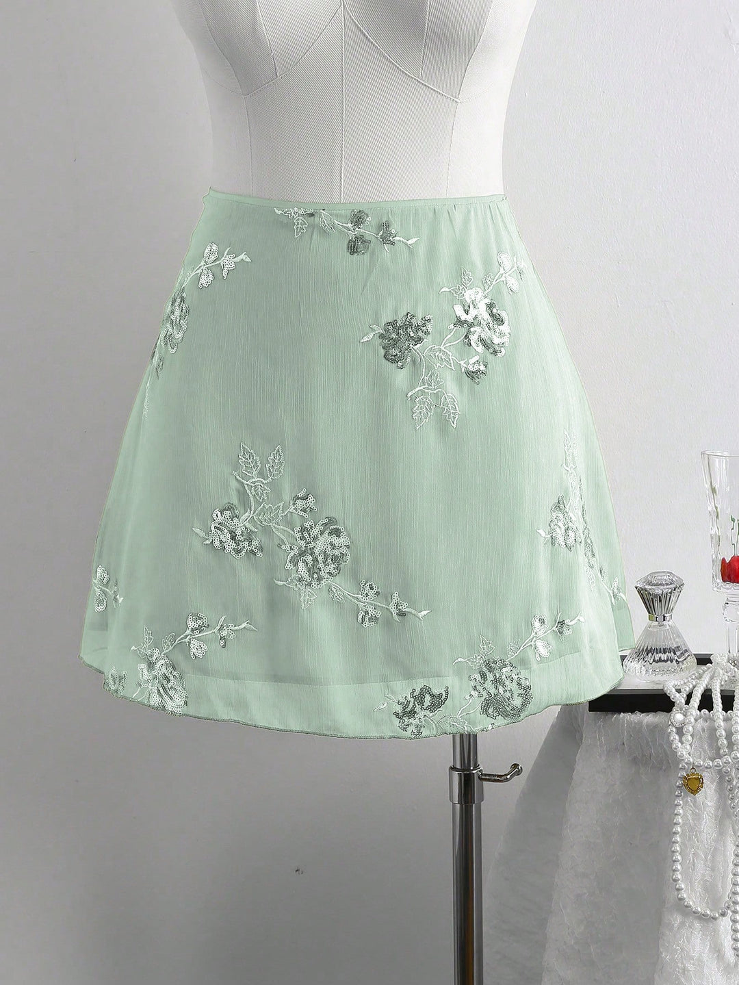 Fustă maxi SHEIN, verde