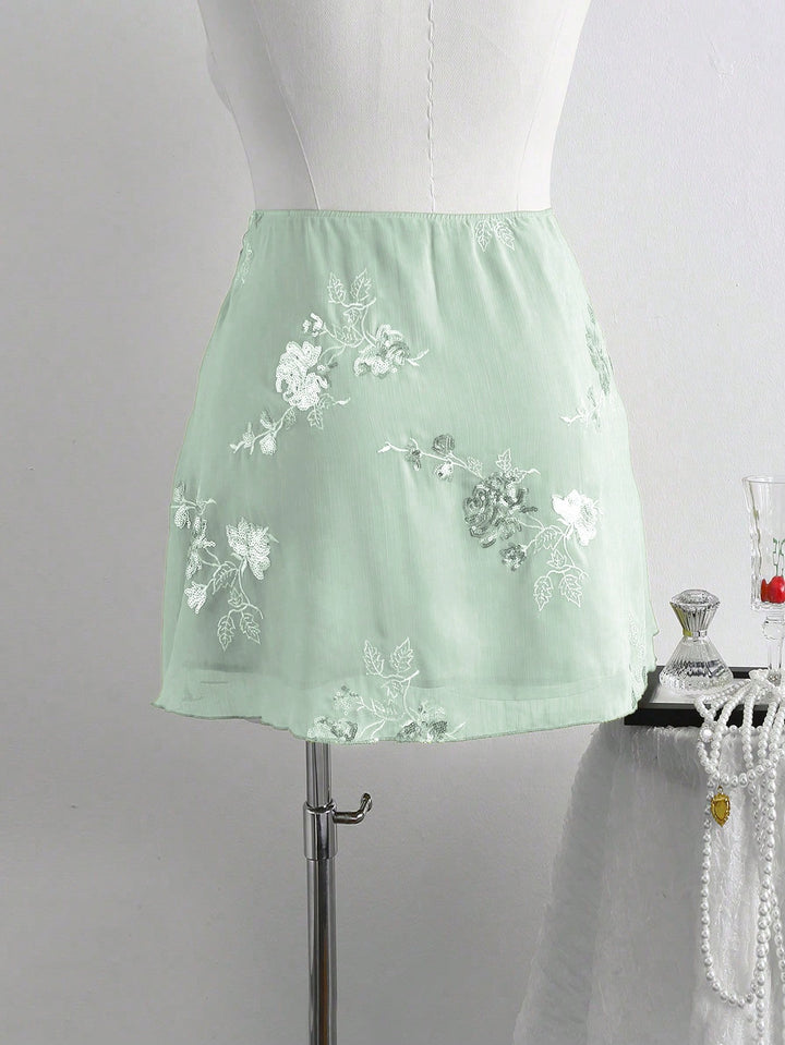 Fustă maxi SHEIN, verde