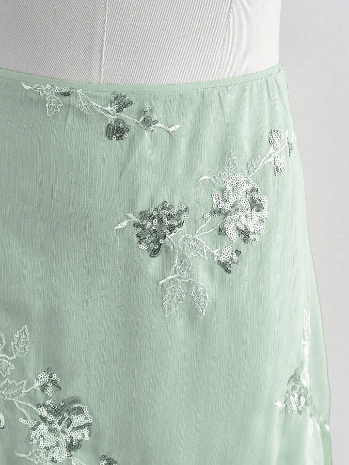 Fustă maxi SHEIN, verde