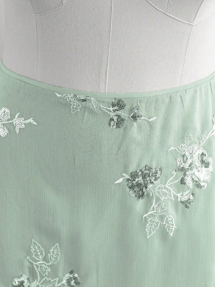 Fustă maxi SHEIN, verde