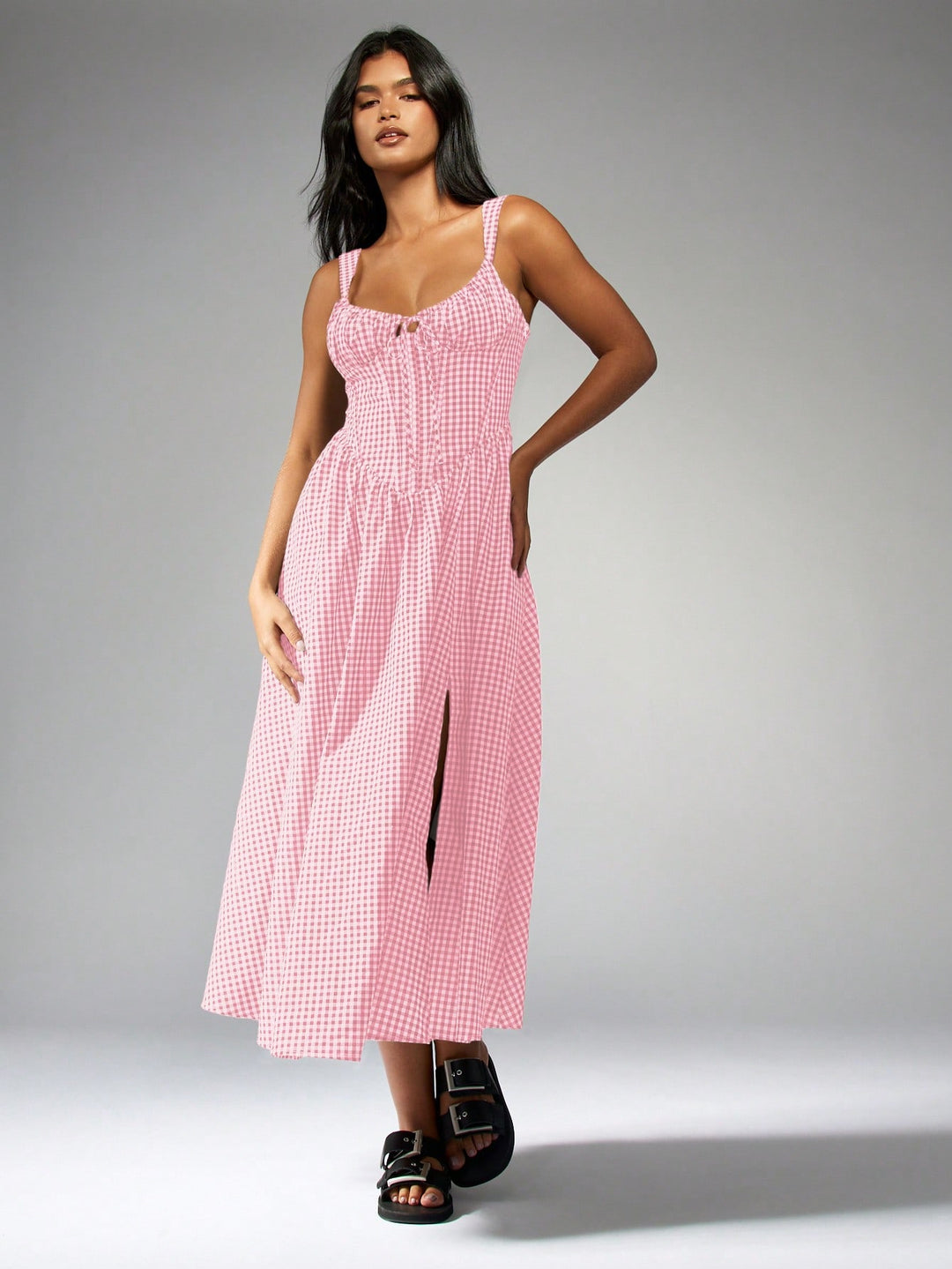 Rochie maxi SHEIN, roz