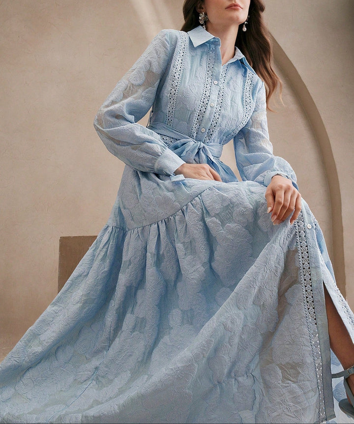 SHEIN maxi ruha, kék