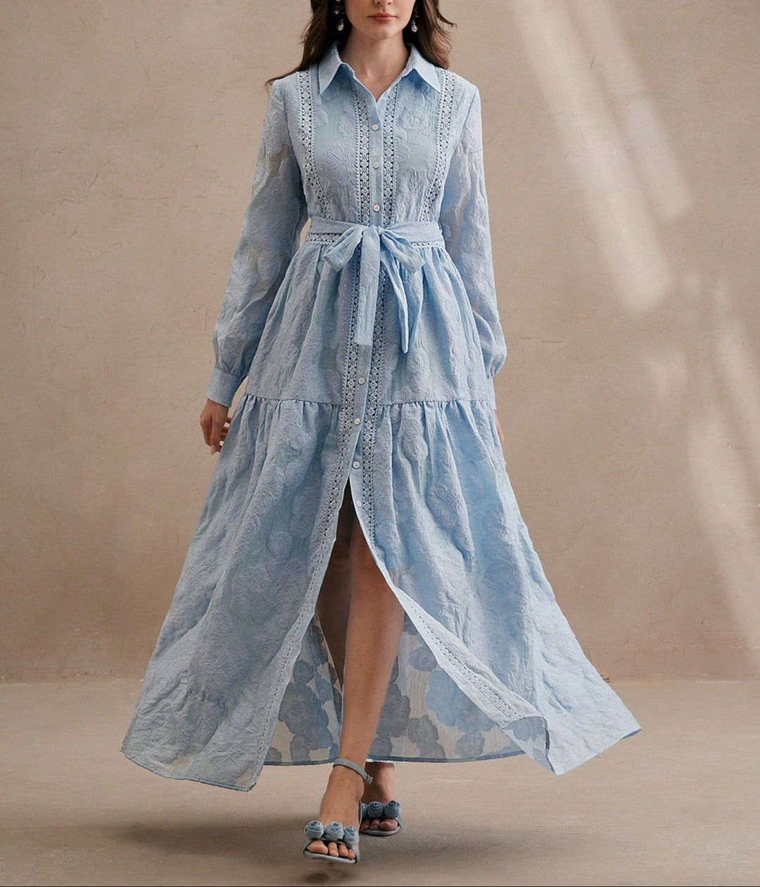 SHEIN maxi ruha, kék
