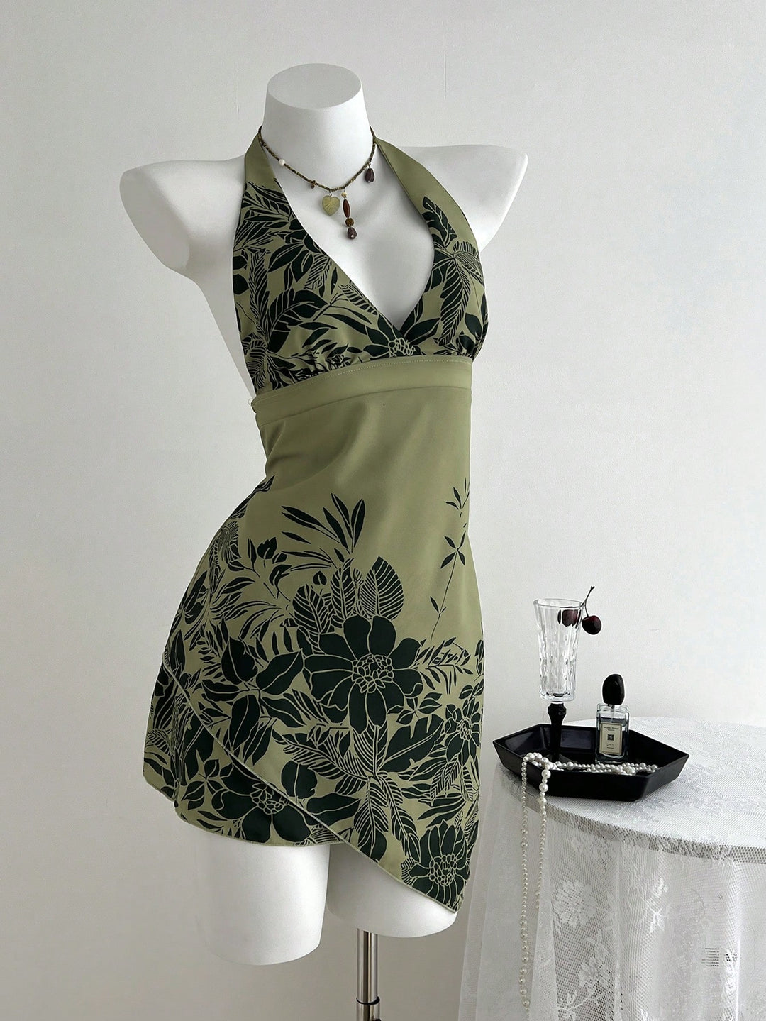 Rochie mini SHEIN, verde