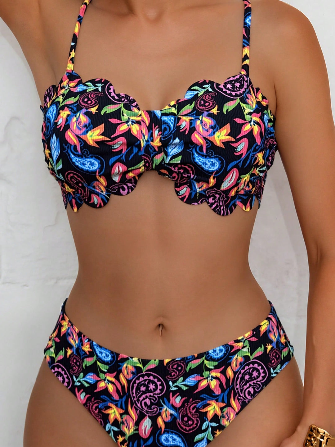 Set bikini SHEIN, negru