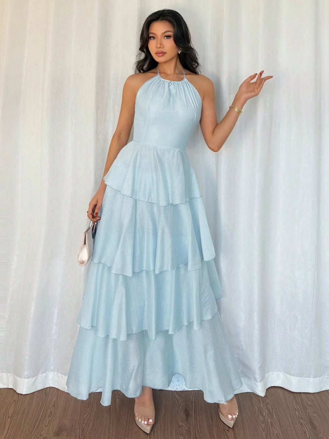 Rochie maxi SHEIN, albastru