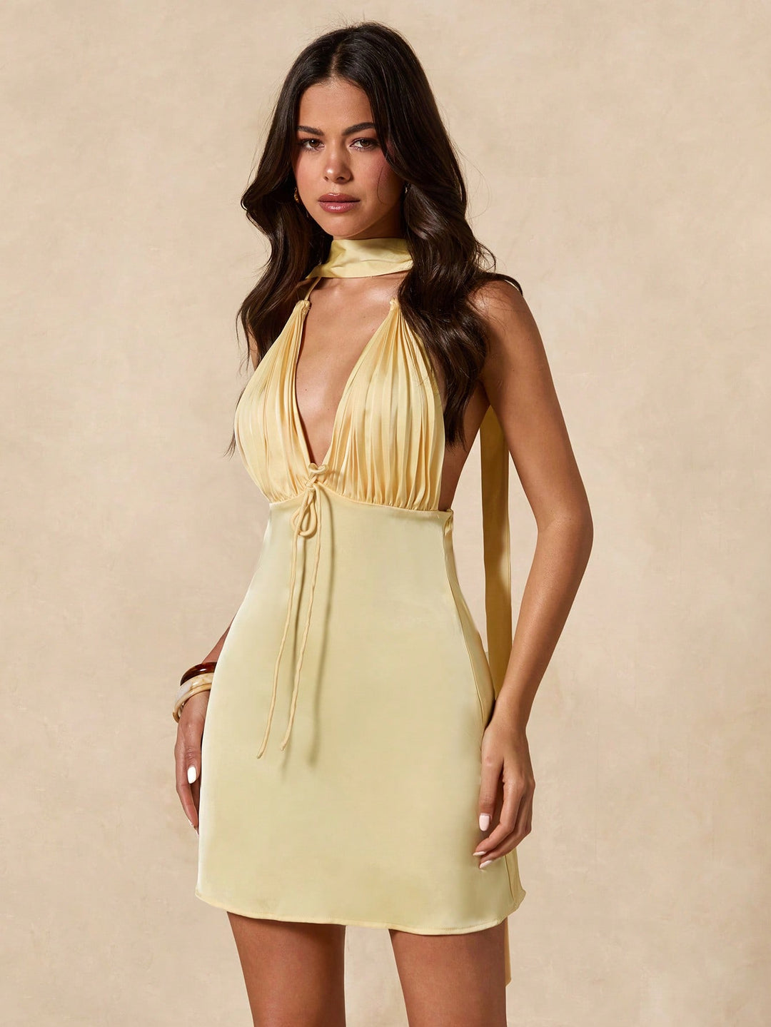 Rochie mini SHEIN, galben