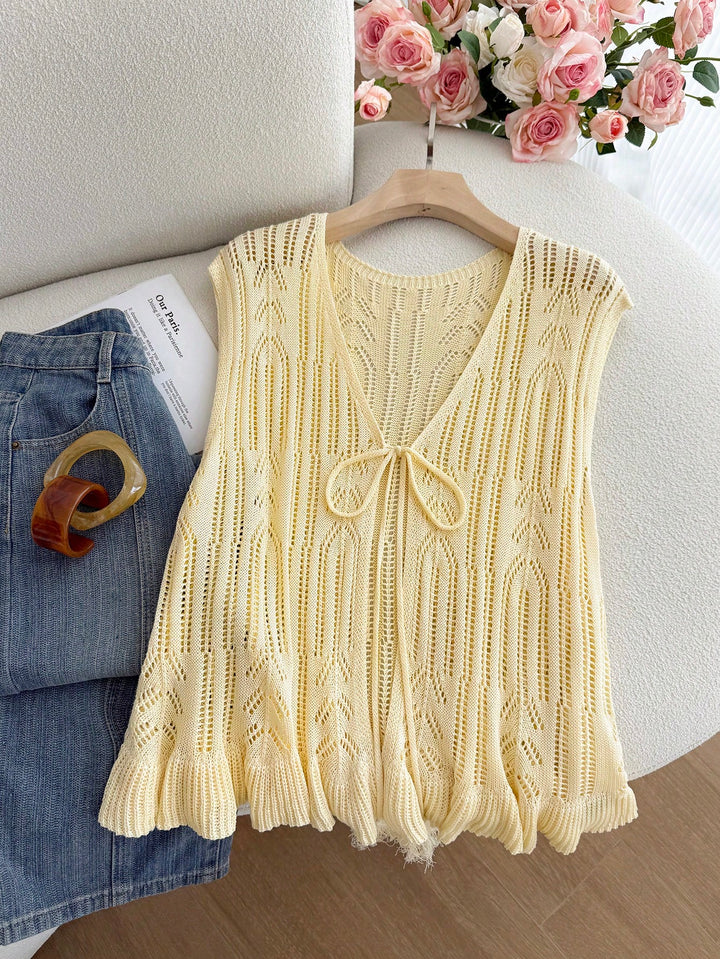 Top SHEIN, galben