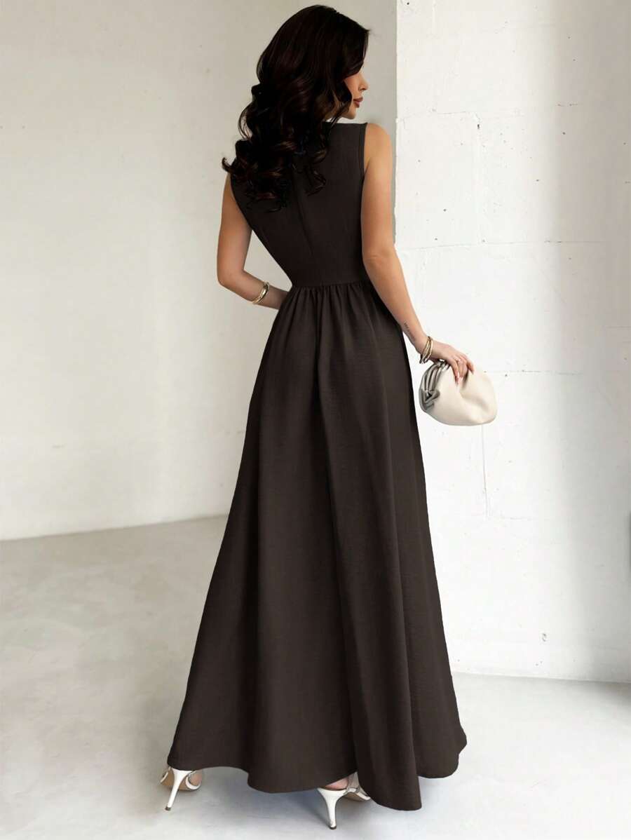 Rochie maxi SHEIN, maro