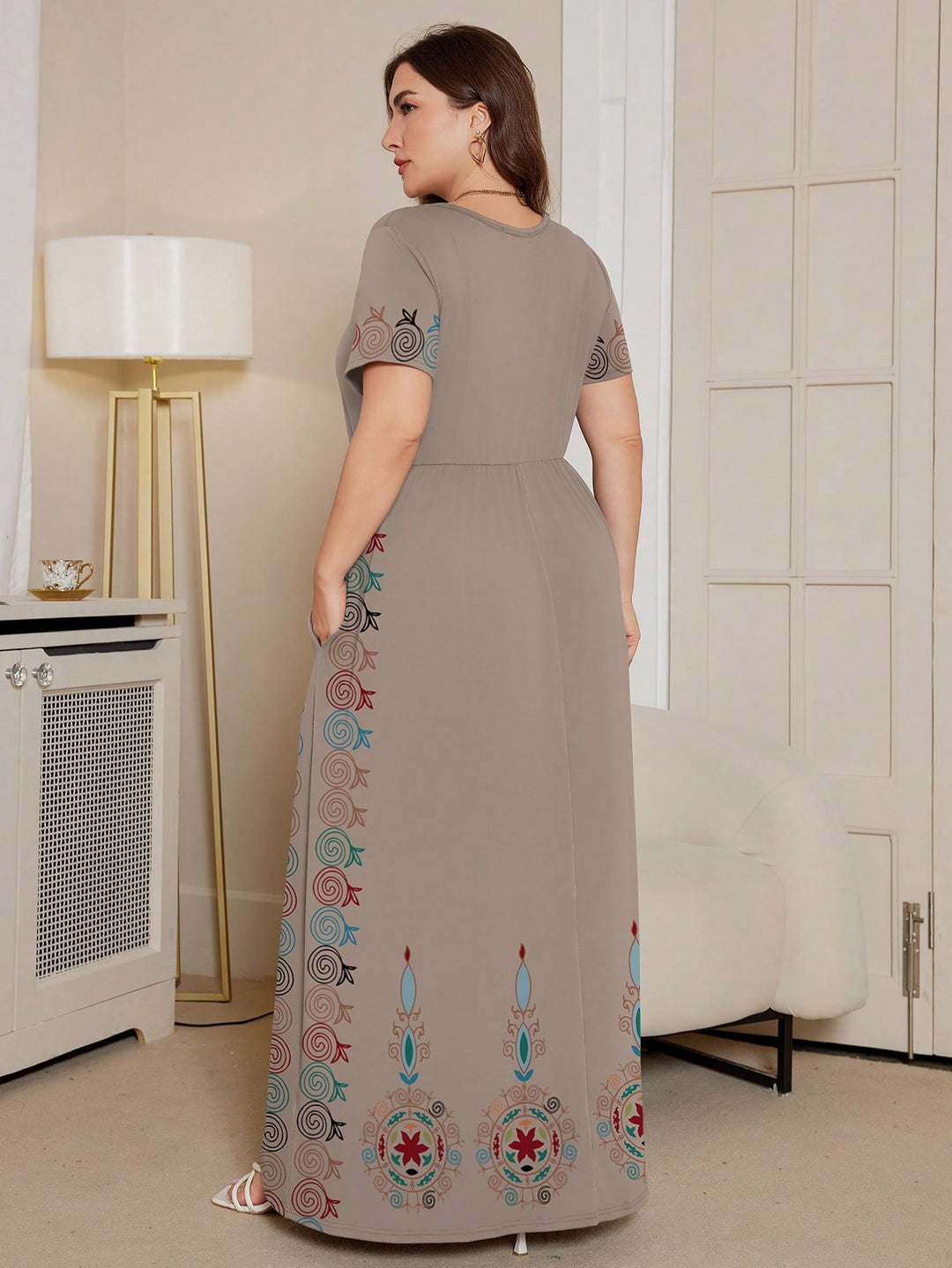 Rochie SHEIN, kaki