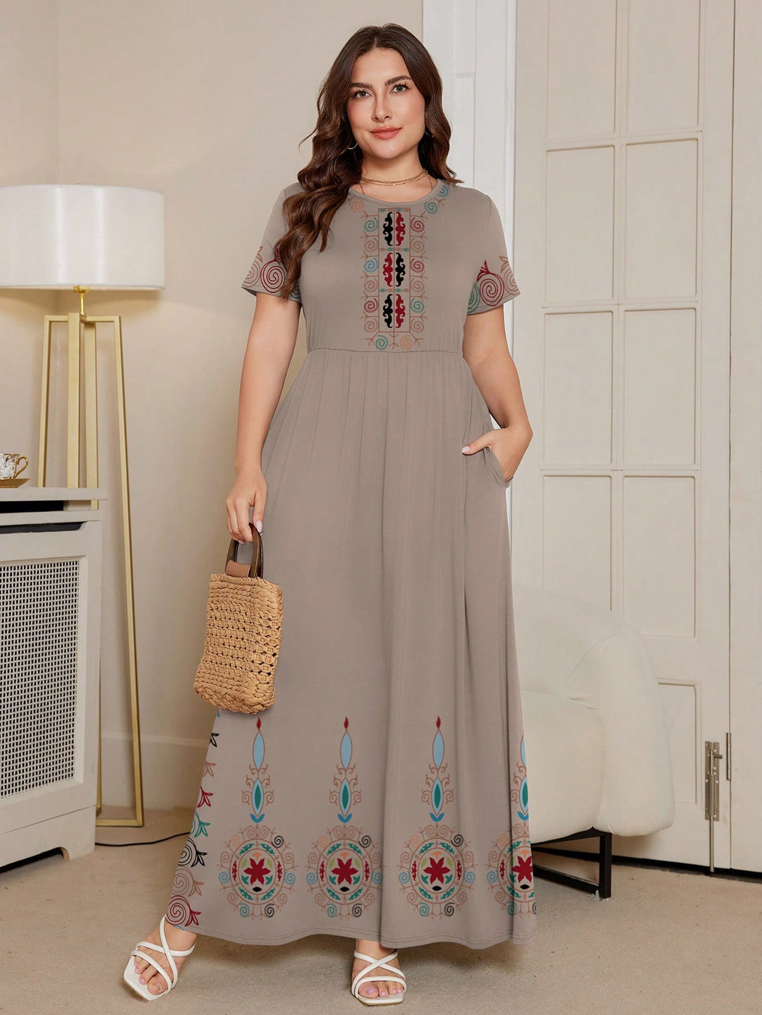 Rochie SHEIN, kaki