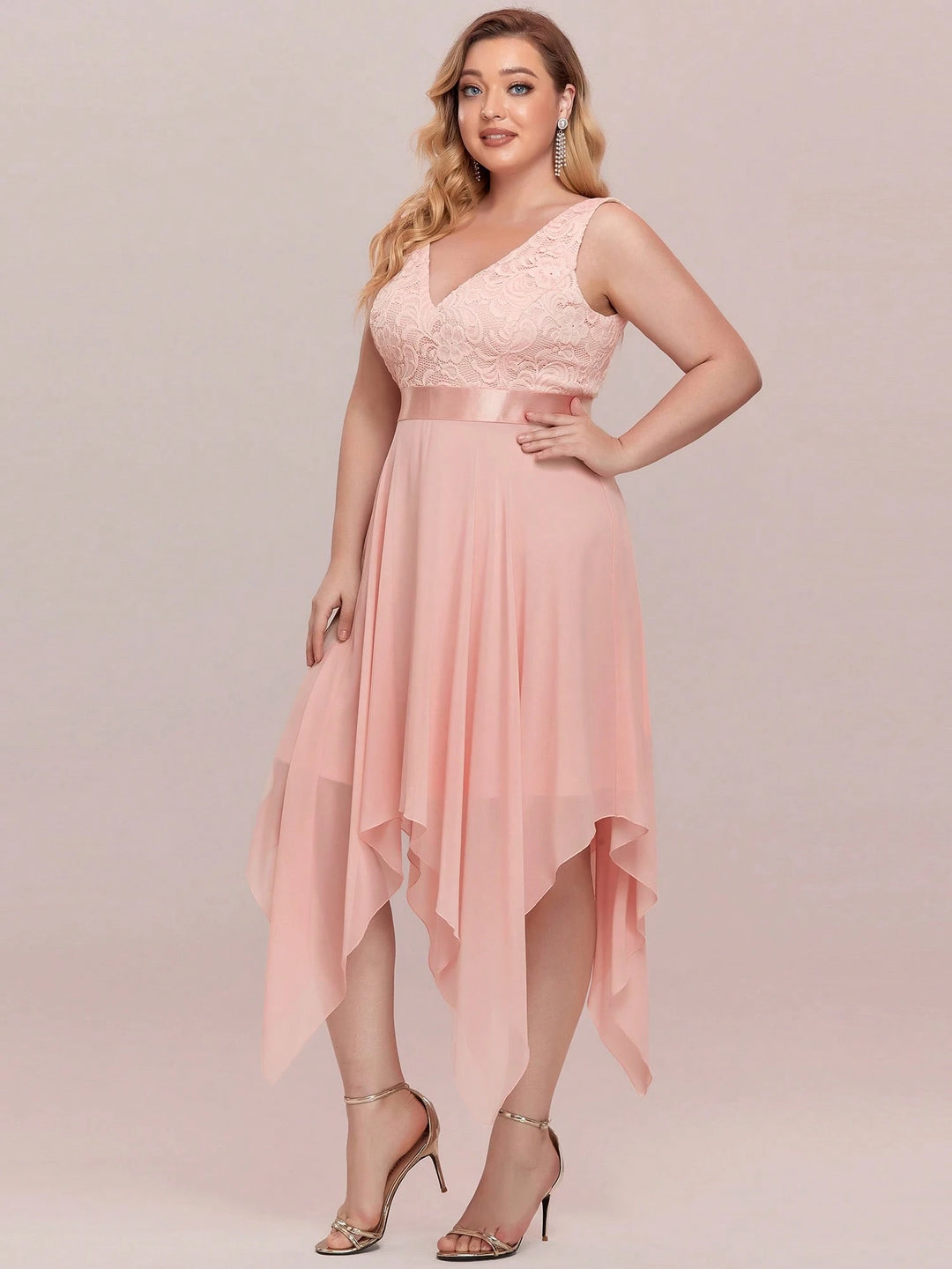 Rochie midi SHEIN, roz