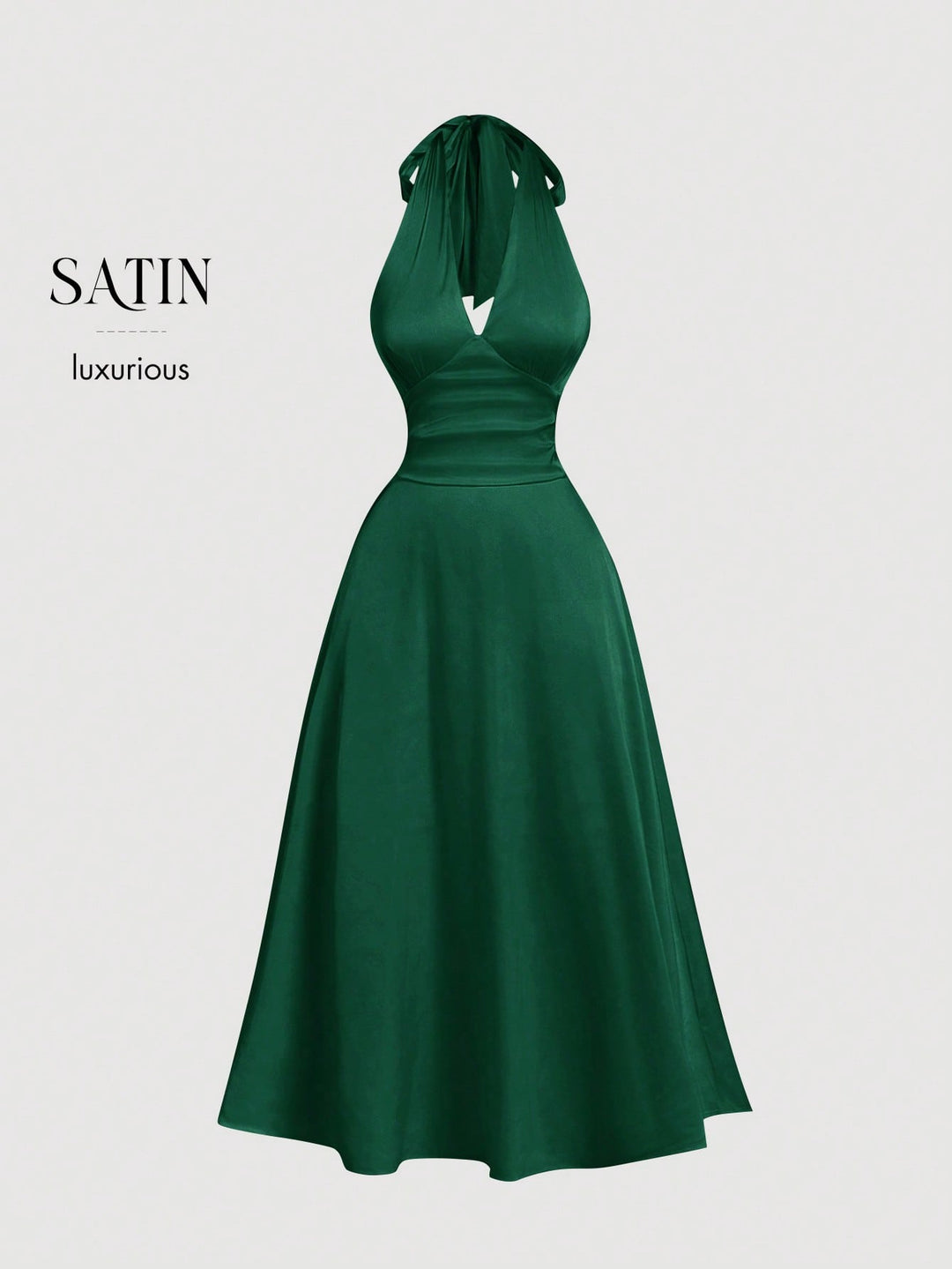 Rochie midi SHEIN, verde