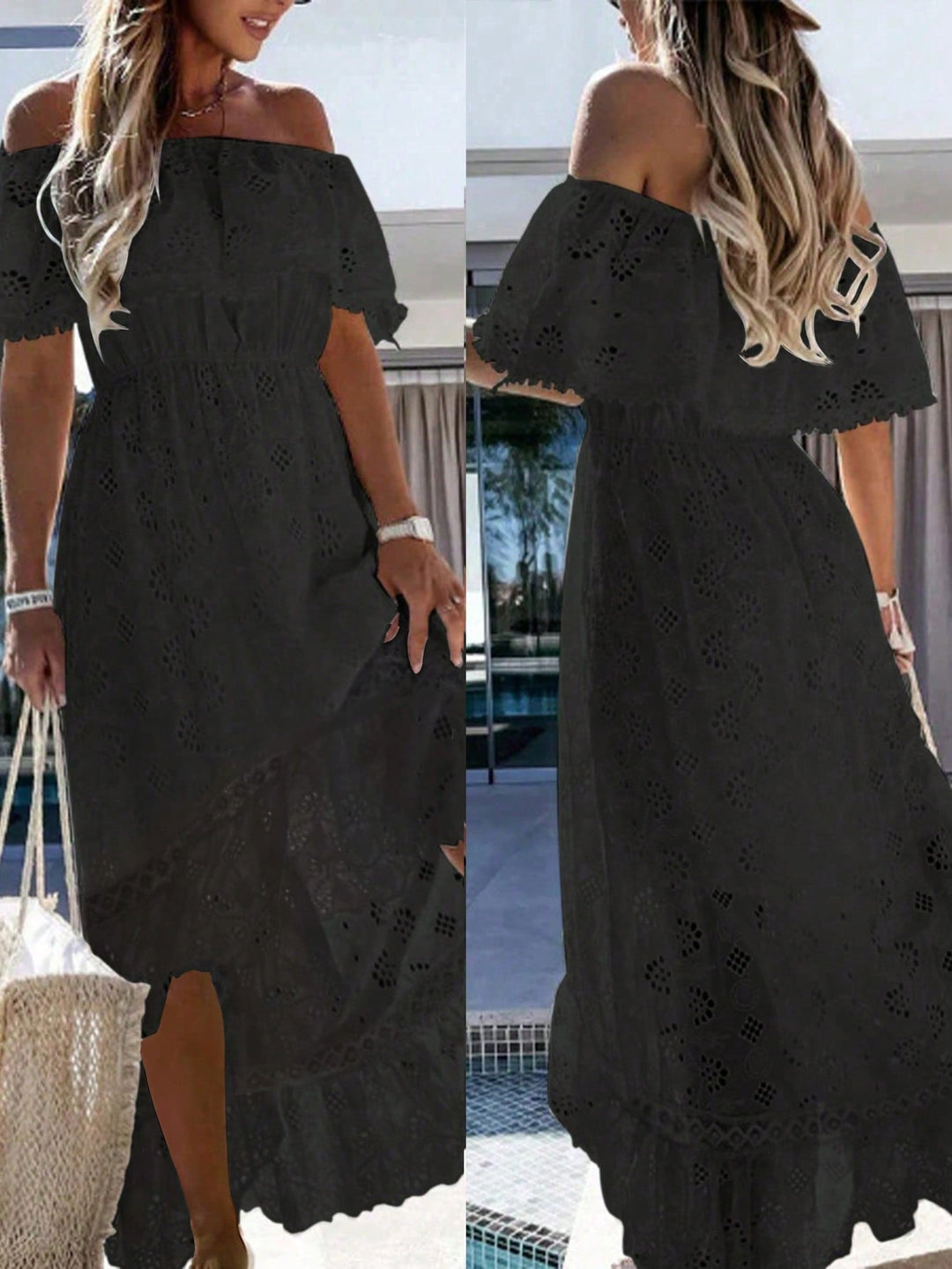 Rochie midi SHEIN, negru