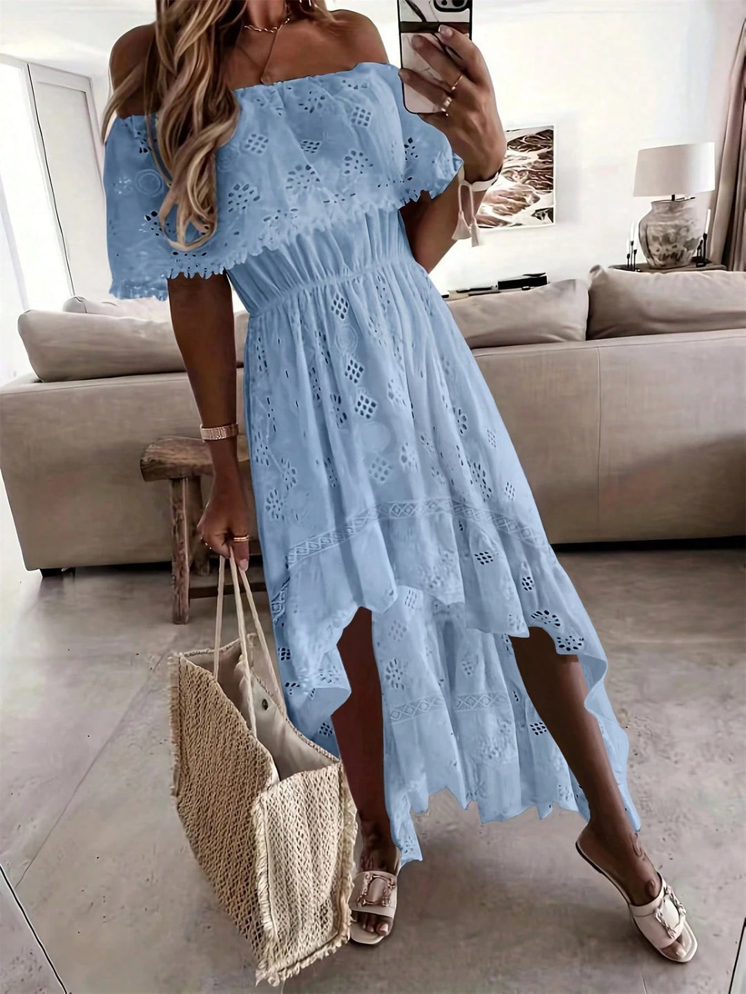 Rochie maxi SHEIN, albastru