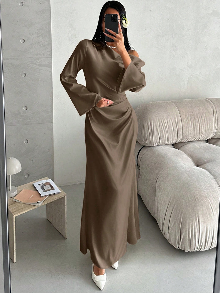 Rochie maxi SHEIN, maro