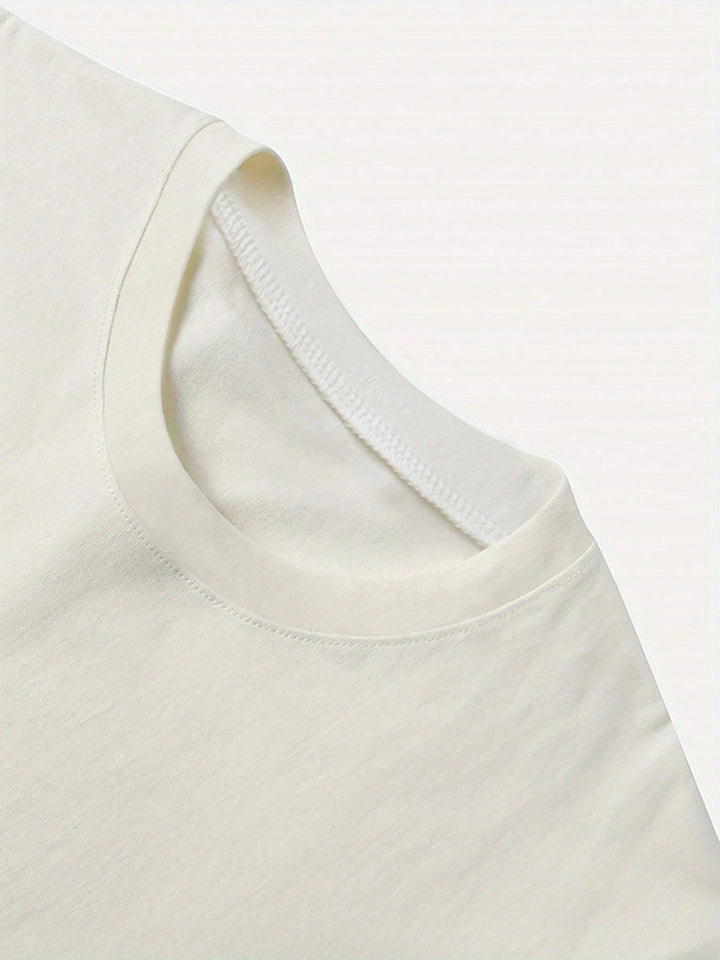 Tricou SHEIN, crem